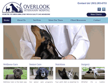 Tablet Screenshot of overlookvet.com
